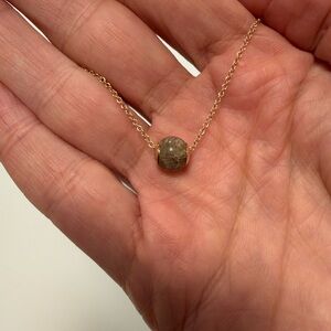 Shinola Gold Necklace with Petosky Pendant